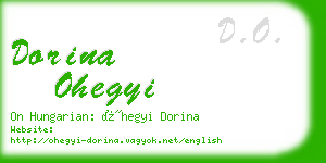 dorina ohegyi business card